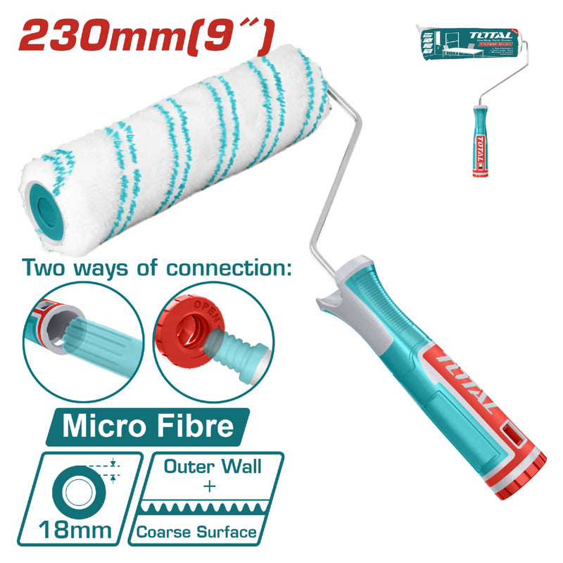 RODILLO FELPA 9" BLANCO MICROFIBRA INDUSTRIAL SUPER TOTAL (THT8593D)