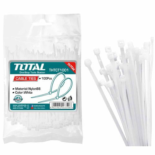 AMARRE PLASTICO BLANCO X 300MM X 100PZS (TOTAL)