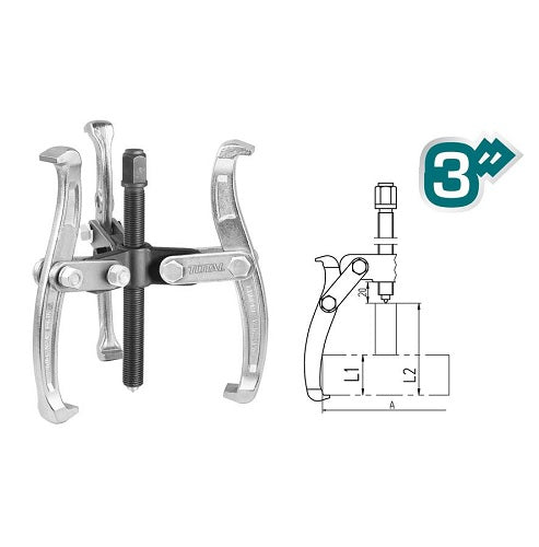 EXTRACTOR DE POLEA (3") 3 BRAZOS / INDUSTRIAL (TOTAL)