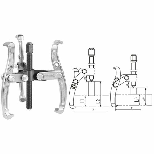 EXTRACTOR DE POLEA (6") 3 BRAZOS / INDUSTRIAL (TOTAL)