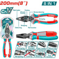 ALICATE 8 " MULTIFUNCIONAL INDUSTRIAL CROMO VANADIUM TOTAL