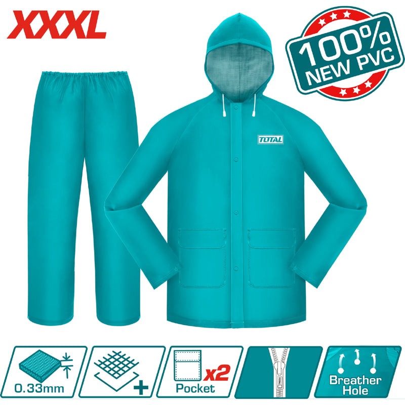 IMPERMEABLE PARA MOTO INDUSTRIAL TALLA XXXL TOTAL