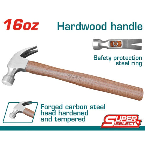 MARTILLO (16 OZ) MANGO DE MADERA / SUPER SELECT  (TOTAL)