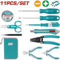KIT DE HERRAMIENTAS X 11 PZS PARA ELECTRICISTA TOTAL SUPER SELECT