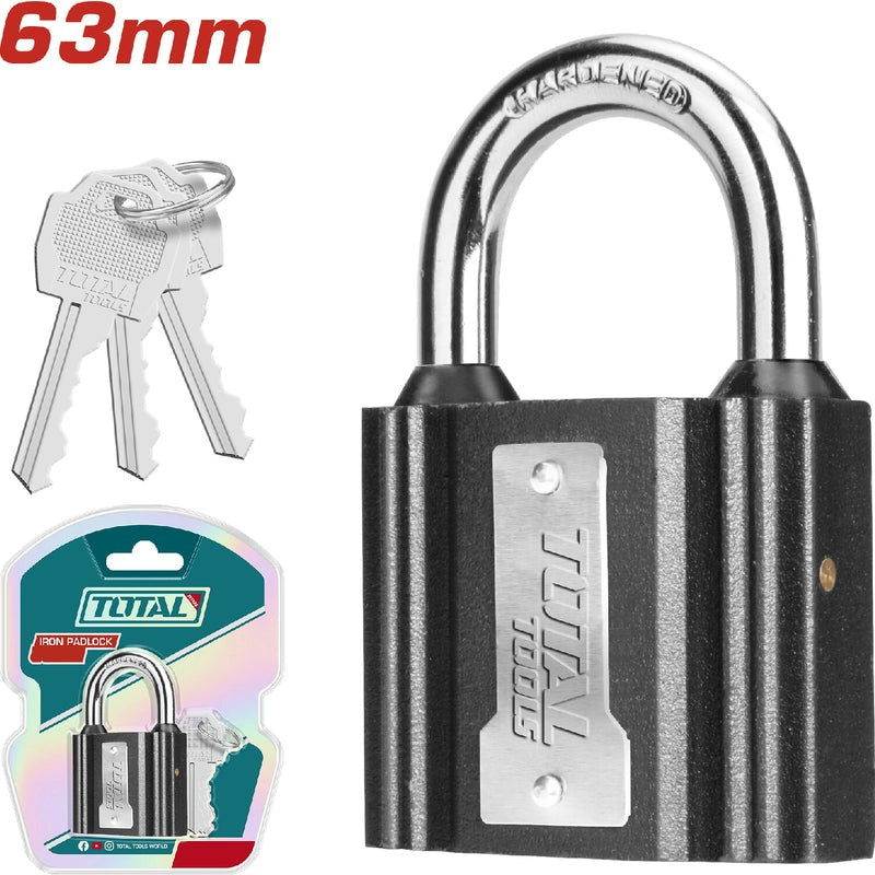 CANDADO (63MM) DE HIERRO DE OREJA  (TOTAL)