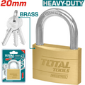 CANDADO 20MM DORADO INDUSTRIAL SUPER TOTAL (TLK32202)