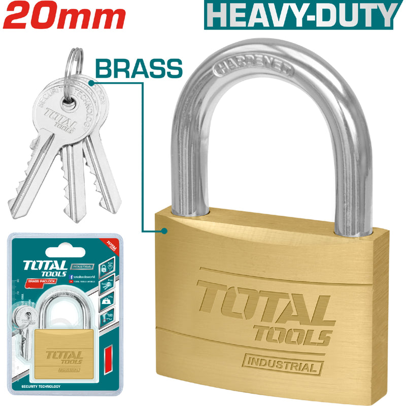 CANDADO 20MM DORADO INDUSTRIAL SUPER TOTAL (TLK32202)