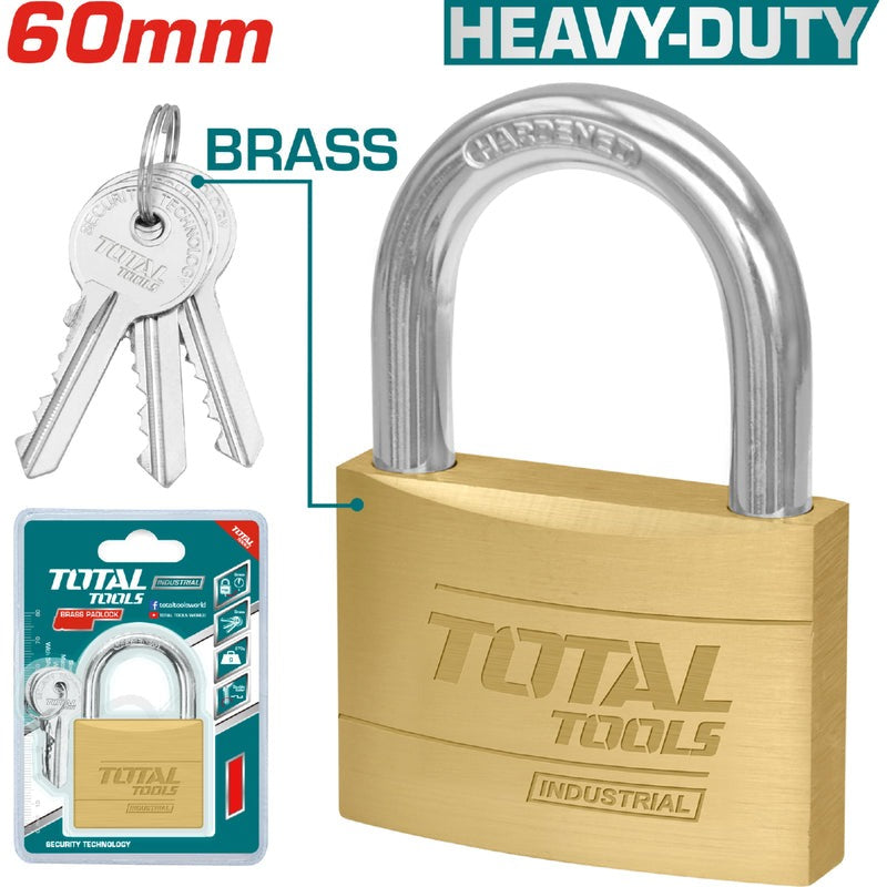 CANDADO (60MM) LATON DE OREJA  (TOTAL)