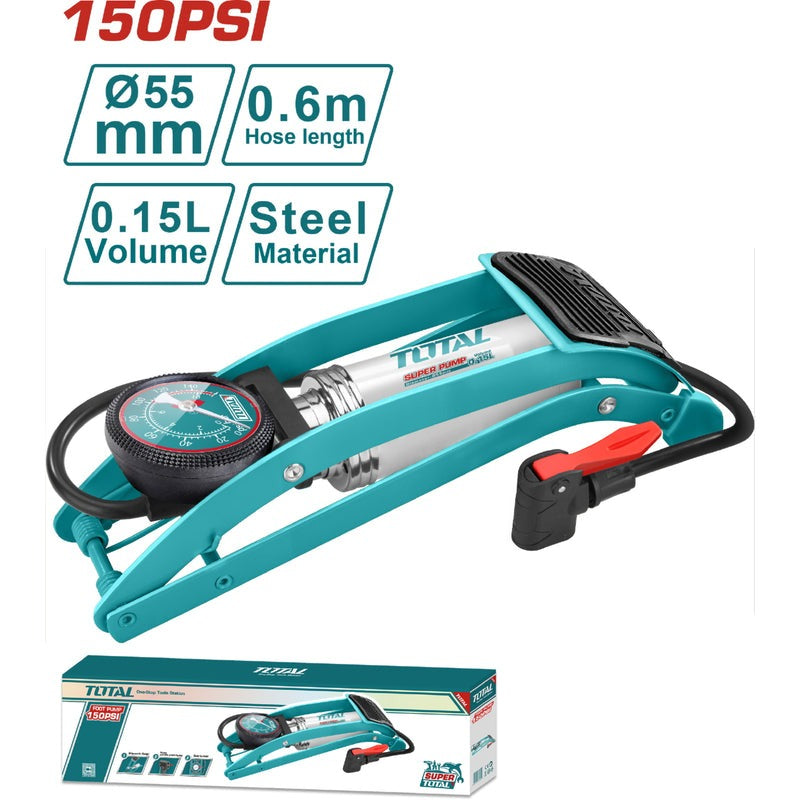 INFLADOR DE PIE 120 PSI TOTAL