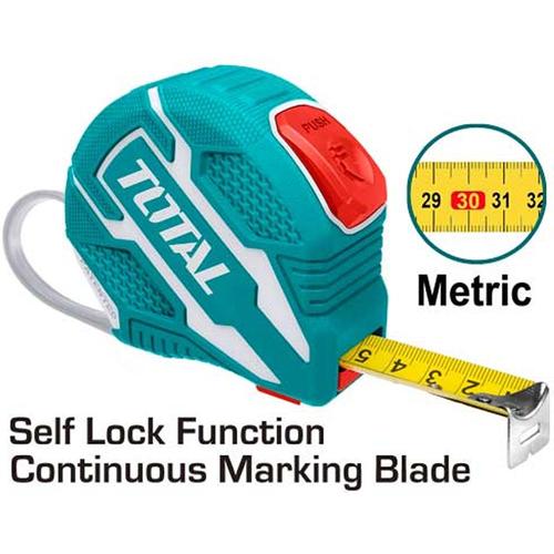 CINTA METRICA (3M X 16MM) CON AUTOBLOQUEO  (TOTAL)