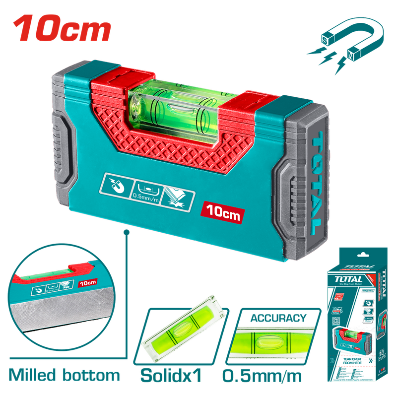NIVEL 10 CM  IMANTADO INDUSTRIAL SUPER TOTAL (TMT205101)