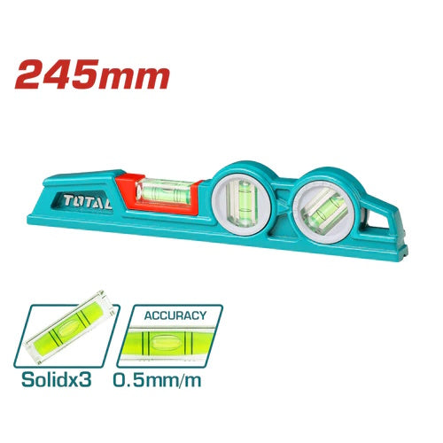 NIVEL DE BURBUJA (24.5CM) INDUSTRIAL (TOTAL)