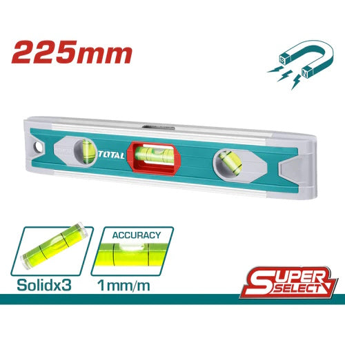 NIVEL TORPEDO (225MM) BORDE ALUMINIO /SUPER SELECT  (TOTAL)