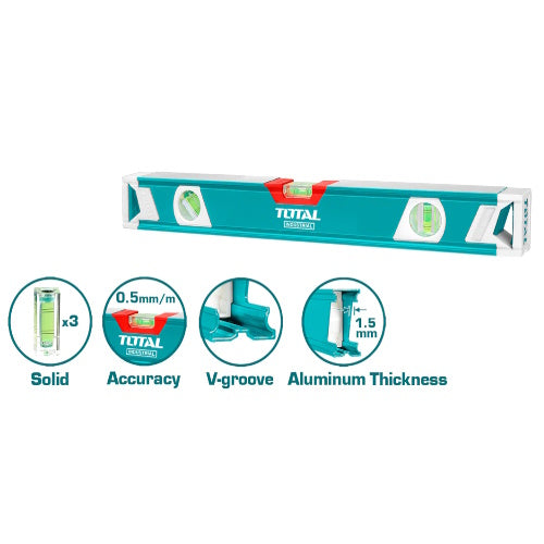 NIVEL DE BURBUJA (40CM) INDUSTRIAL (TOTAL)