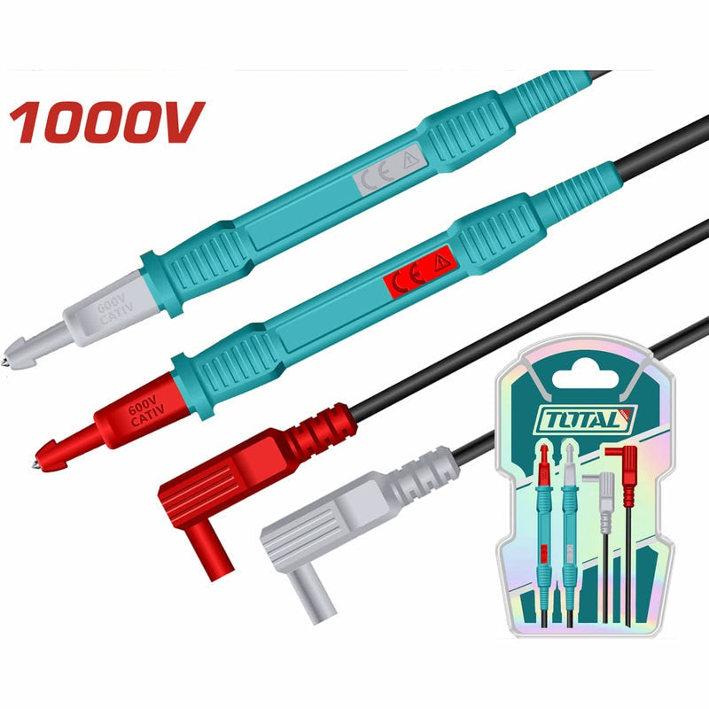 CABLE DE PRUEBA PARA MULTIMETRO 1000V 100CM INDUSTRIAL SUPER TOTAL