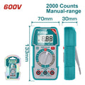 TESTER DIGITAL 2000 DIGITOS INDUSTRIAL SUPER TOTAL
