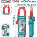 PINZA VOLTIAMPERIMETRICA DIGITAL 400V 4000 CONTEOS RMS TOTAL