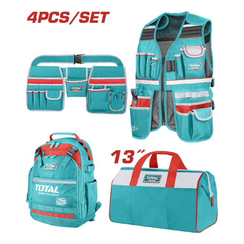 JUEGO DE PORTA HERRAMIENTA X 4 PZS SUPER TOTAL (TOS230908)