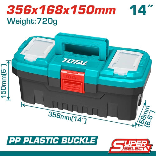 CAJA DE HERRAMIENTA (14") PLASTICA (TOTAL)