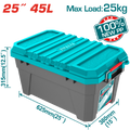 CAJA DE ALMACENAJE  PLÁSTICA 25" 45L TOTAL (TPBX0252)