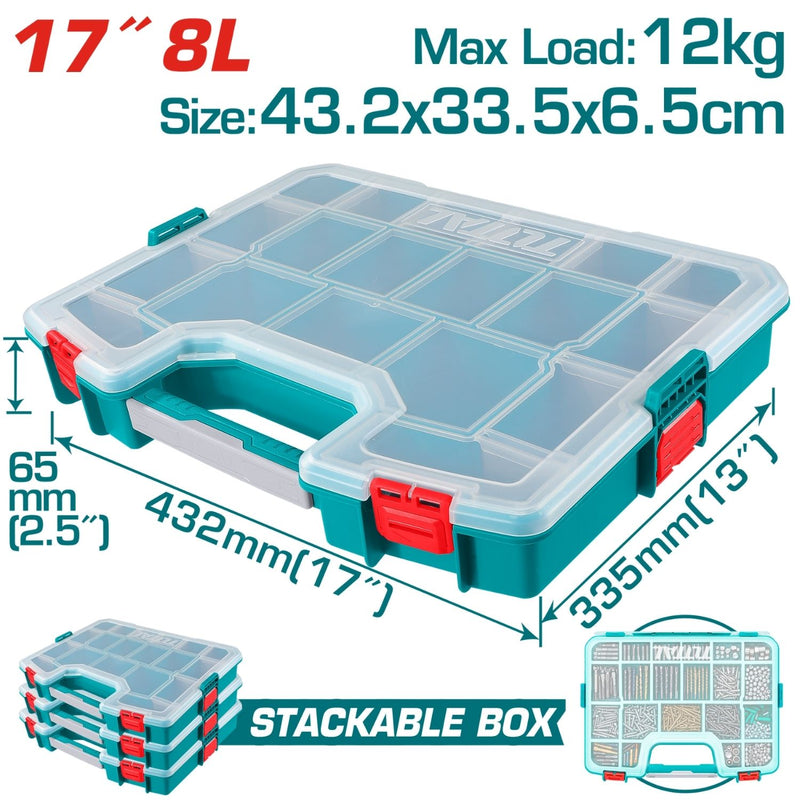 CAJA ORGANIZADORA 17" APILABLE TOTAL (TPBX1711)