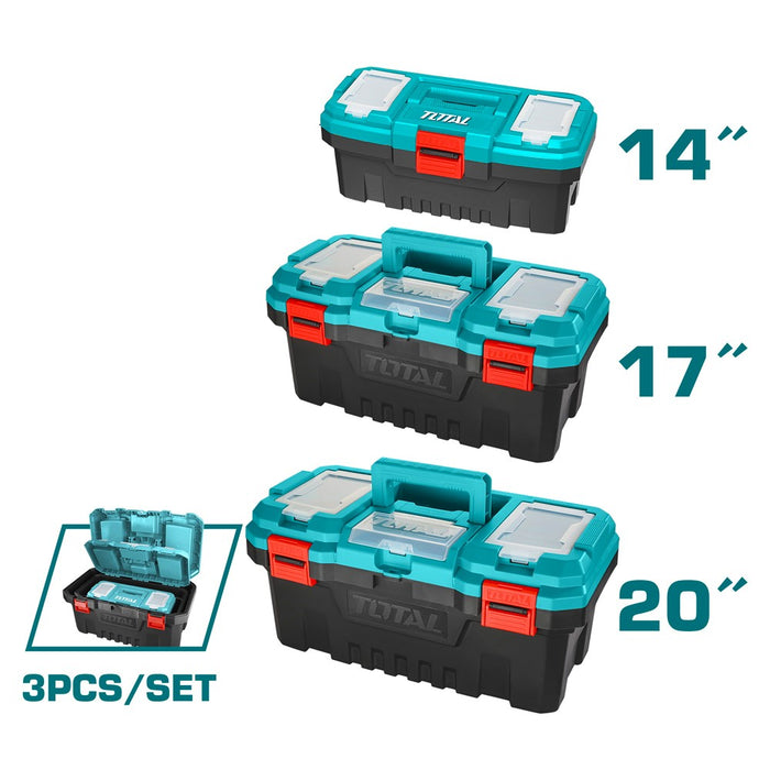 SET DE CAJAS PORTAHERRAMIENTAS (14", 17" y 20") SET X 3  (TOTAL)