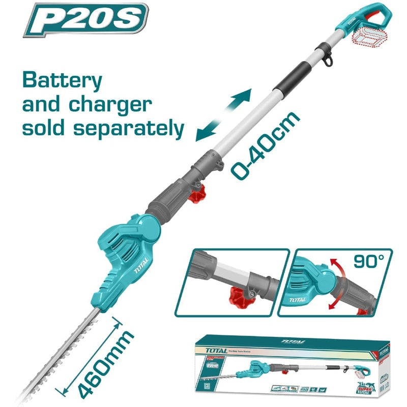 CORTASETOS INALAMBRICA EXPANDIBLE 0-40CM 20V TOTAL