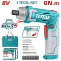 DESTORNILLADOR 8V (1/4") INALAMBRICO (TOTAL)