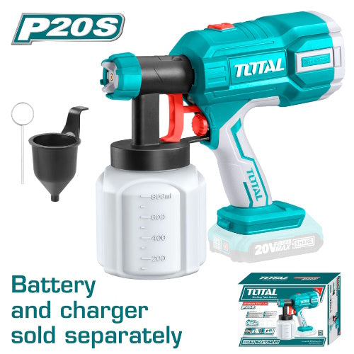 PISTOLA DE PINTAR 20V (NO INCLUYE BATERIA NI CARGADOR) (TOTAL)