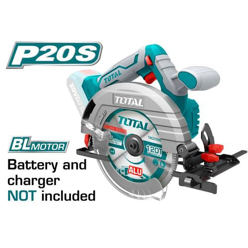 SIERRA CIRCULAR 20V (6-1/2") (NO INCLUYE BATERIA NI CARGADOR)  (TOTAL)