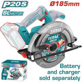 SIERRA CIRCULAR INALAMBRICA 20V 7 1/4 BATERIA Y CARGADOR NO INCLUIDO INDUSTRIAL SUPER TOTAL
