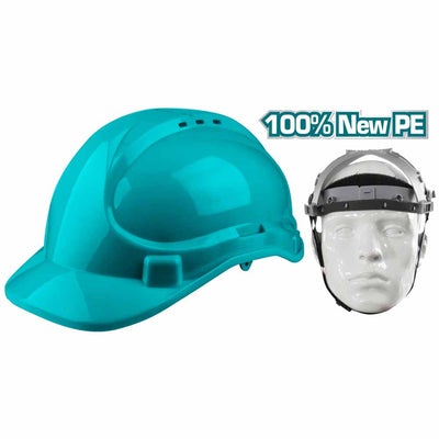 CASCO DE SEGURIDAD VERDE 4 PUNTOS DE SUSPENSION (TOTAL)
