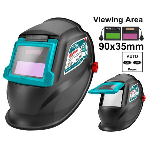 CASCO DE SOLDADURA AUTO OSCURIDAD NEGRO 2 SENSORES GRADO 11 (TOTAL)