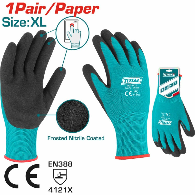 GUANTE DE NITRILO ESMERILADO XL SUPER TOTAL