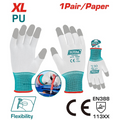 GUANTE POLYESTER XL CON RECUBRIMIENTO DE PU SUPER TOTAL (TSPUG62)