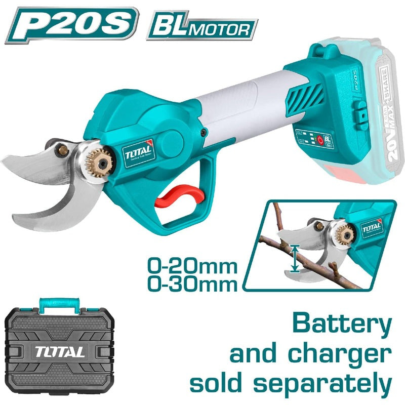 TIJERA DE PODAR INALAMBRICA 20V, BATERIA Y CARGADOR NO INCLUIDOS INDUSTRIAL SUPER TOTAL (TSSLI20308)