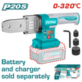 SOLDADOR DE TUBO PVC INALAMBRICO 20V 0-320° (20-25-32MM) SUPER TOTAL (TWTLI2018)