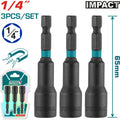 COPA TORNILLO  1/4" IMANTADA JUEGO X 3 PZS  INDUSTRIAL SUPER TOTAL