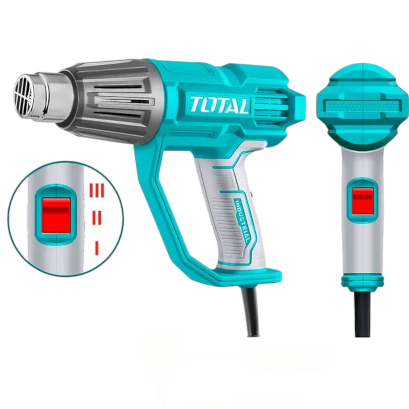 PISTOLA DE CALOR 1600W - 3 TEMPERATURAS C/BOQUILLAS (TOTAL)