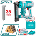 CLAVADORA INALAMBRICA MADERA 35MM 20V INCLUYE 2  BATERIAS 2.0AH , CARGADOR Y ACCESORIOS  INDUSTRIAL SUPER  TOTAL  (UTCBNLI20686)