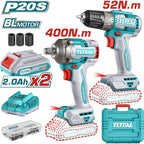 TALADRO 20V 3/8" + LLAVE DE IMPACTO 20V 1/2" 400 Nm