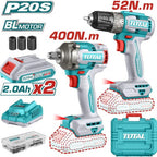 TALADRO 20V 3/8" + LLAVE DE IMPACTO 20V 1/2" 400 Nm