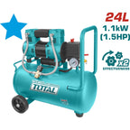 COMPRESOR  AIRE HORIZONTAL 24L  1.5HP 116PSI 110-120V 1100W 60HZ  SUPER TOTAL (UTCS1110242)
