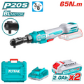 RACHE INALAMBRICO 3/8" 20V 65NM INCLUYE 2 BATERIAS 2.0AH  Y CARGADOR  INDUSTRIAL SUPER TOTAL (UTDRLI20652)