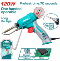 CAUTIN PISTOLA DE SOLDAR 120W CON CARRETE INDUSTRIAL TOTAL (UTET360732)