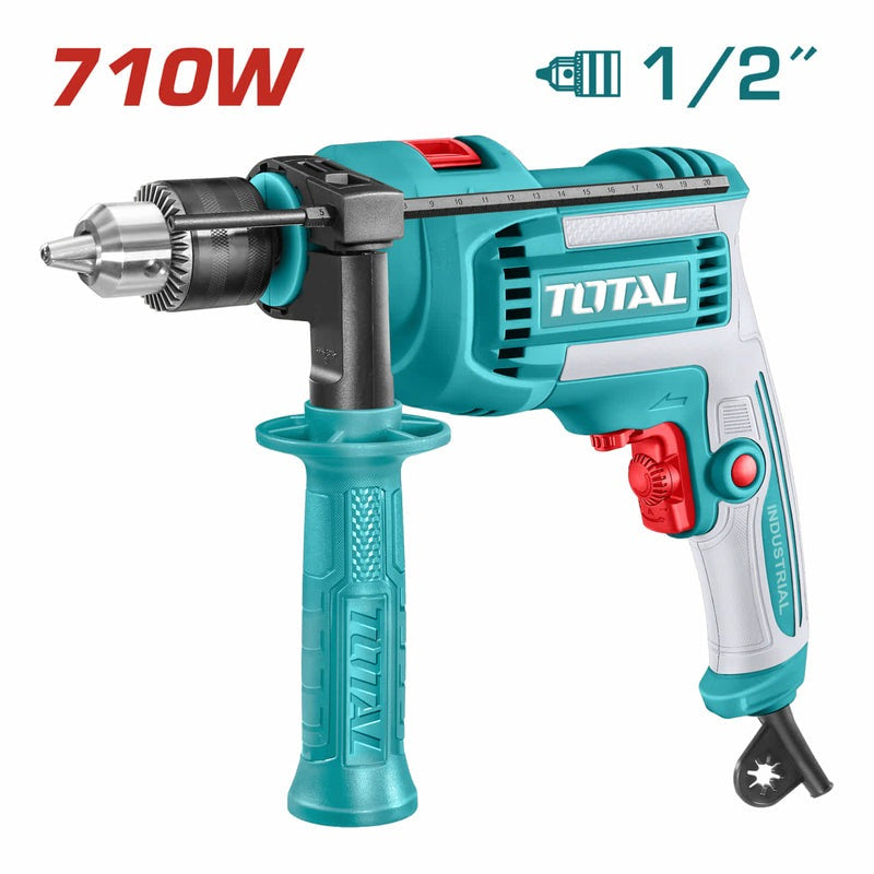 TALADRO PERCUTOR 1/2 710W INDUSTRIAL SUPER TOTAL