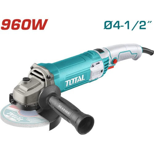 PULIDORA 960W (4-1/2") INCLUYE MANGO AUXILIAR / INDUSTRIAL (TOTAL)