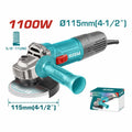 PULIDORA 4 1/2 1100W INCLUYE MANGO AUXILIAR INDUSTRIAL TOTAL