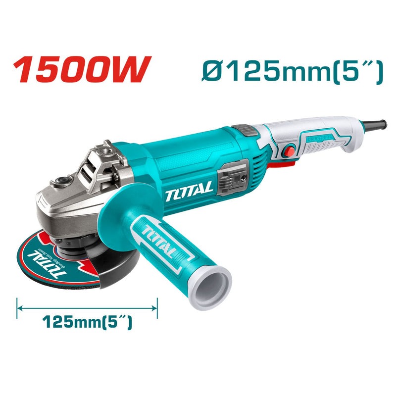 PULIDORA 5" 1500W INCLUYE MANGO AUXILIAR INDUSTRIAL TOTAL