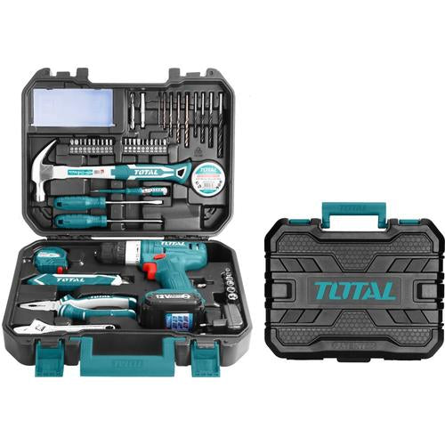 JUEGO DE HERRAMIENTAS + TALADRO 12V X 127PZS (TOTAL)